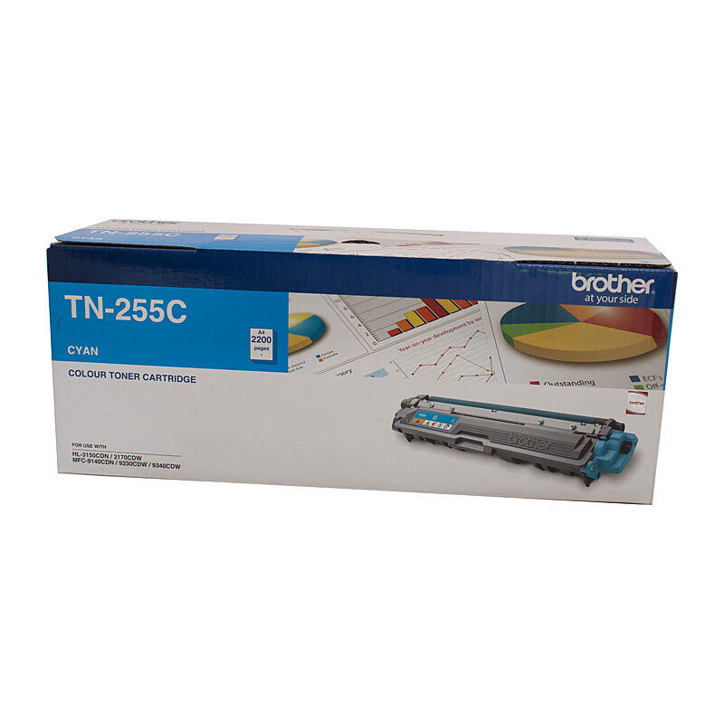 Brother TN255C Cyan Genuine Toner Cartridge