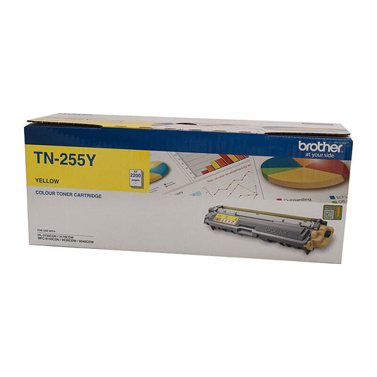 Brother TN255Y Yellow Genuine Toner Cartridge