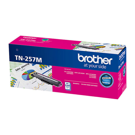 Brother TN257M Magenta Genuine Toner Cartridge