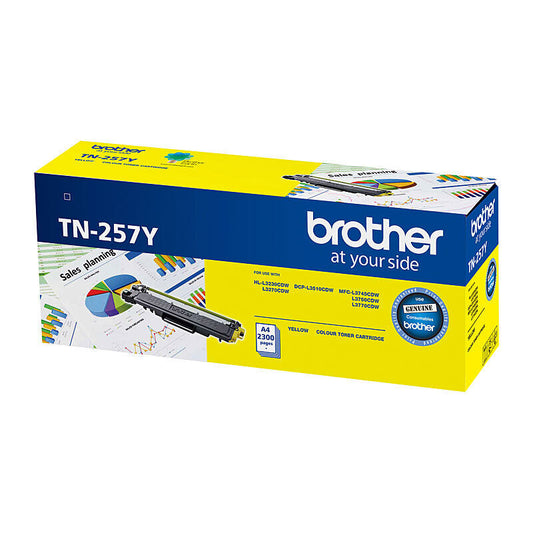 Brother TN257Y Yellow Genuine Toner Cartridge