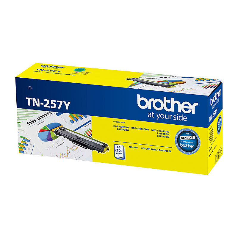 Brother TN257Y Yellow Genuine Toner Cartridge
