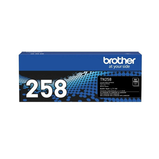 Brother TN258BK Black Genuine Toner Cartridge