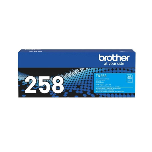 Brother TN258C Cyan Genuine Toner Cartridge