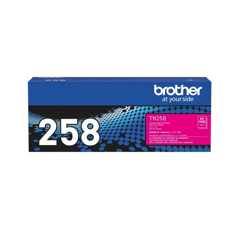 Brother TN258M Magenta Genuine Toner Cartridge