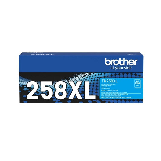 Brother TN258XLC Cyan Genuine Toner Cartridge