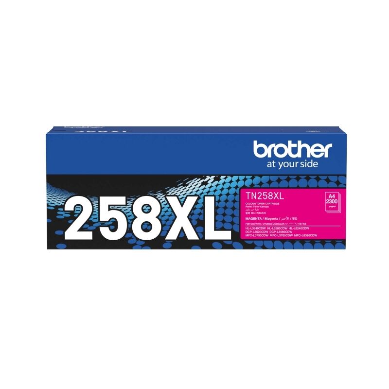 Brother TN258XLM Magenta Genuine Toner Cartridge