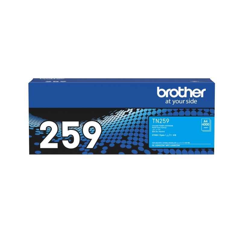 Brother TN259C Cyan Genuine Toner Cartridge