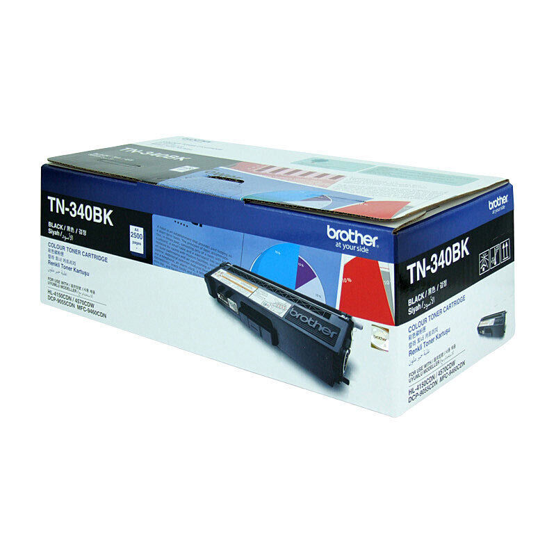 Brother TN340BK Black Genuine Toner Cartridge