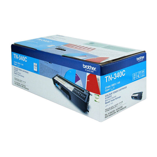 Brother TN340C Cyan Genuine Toner Cartridge