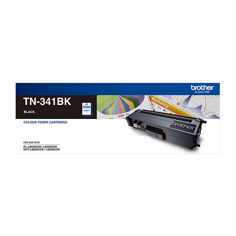 Brother TN341BK Black Genuine Toner Cartridge