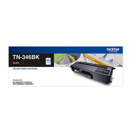 Brother TN346BK Black Genuine Toner Cartridge