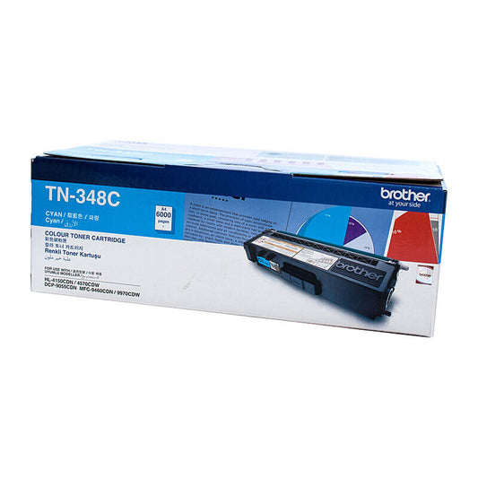 Brother TN348C Cyan Genuine Toner Cartridge