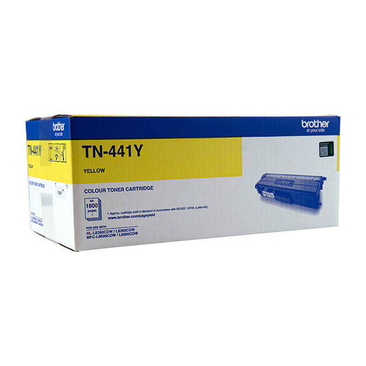 Brother TN441Y Yellow Genuine Toner Cartridge