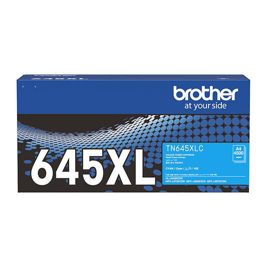 Brother TN645XLC Cyan Genuine Toner Cartridge