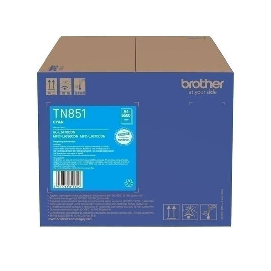 Brother TN851C Cyan Genuine Toner Cartridge