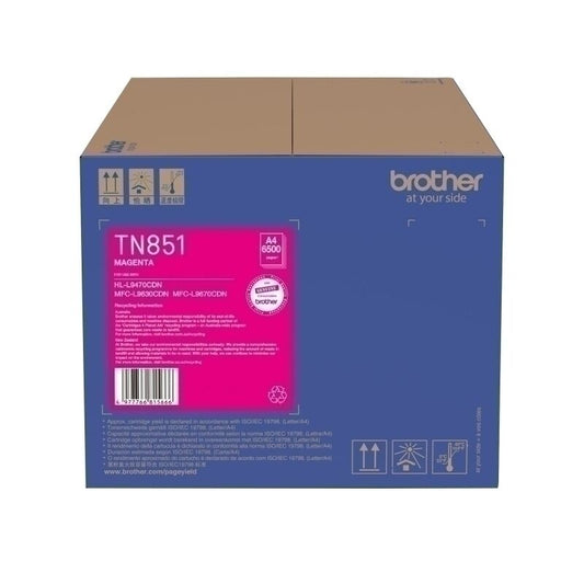 Brother TN851M Magenta Genuine Toner Cartridge