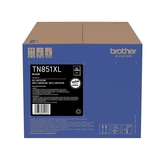 Brother TN851XLBK Black Genuine Toner Cartridge