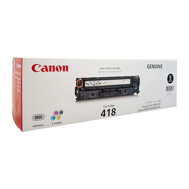 Canon CART418BK Black Genuine Toner Cartridge