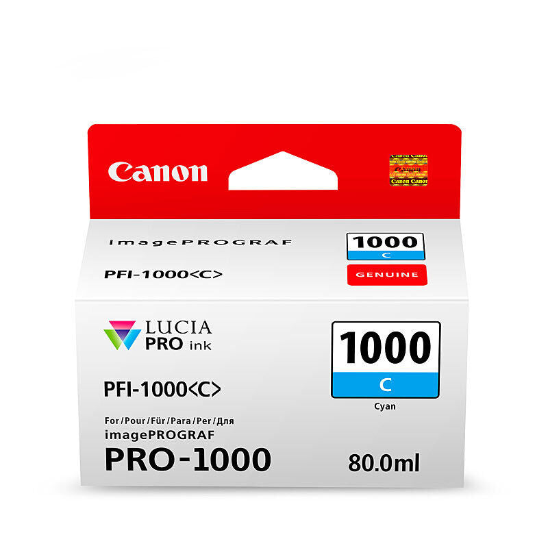 Canon PFI1000C Cyan Genuine Toner Cartridge