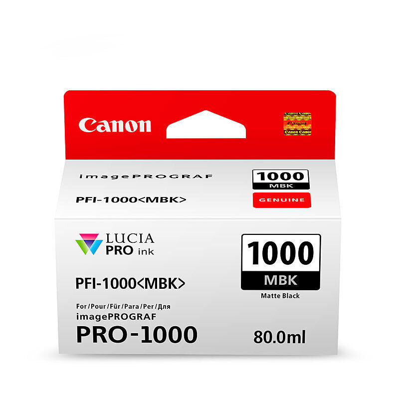 Canon PFI1000MBK Black Genuine Toner Cartridge