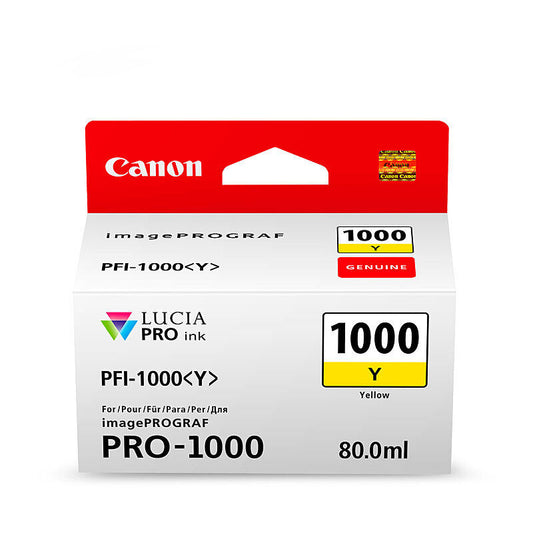 Canon PFI1000Y Yellow Genuine Ink Cartridge