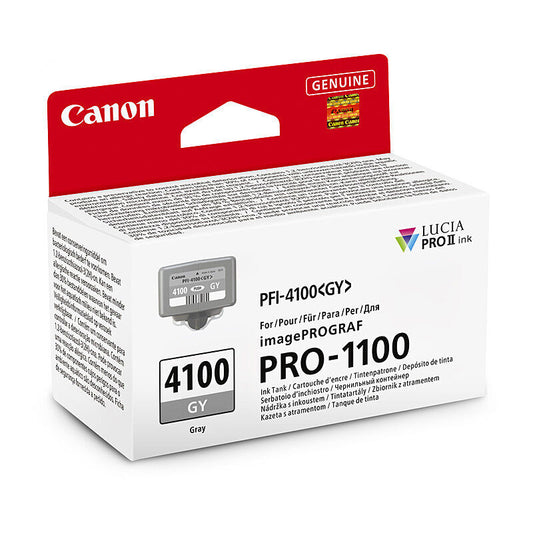 Canon PFI4100GY Grey Genuine Ink Cartridge