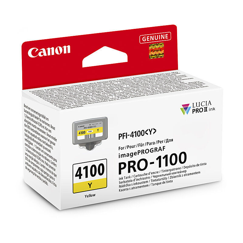 Canon PFI4100Y Yellow Genuine Toner Cartridge