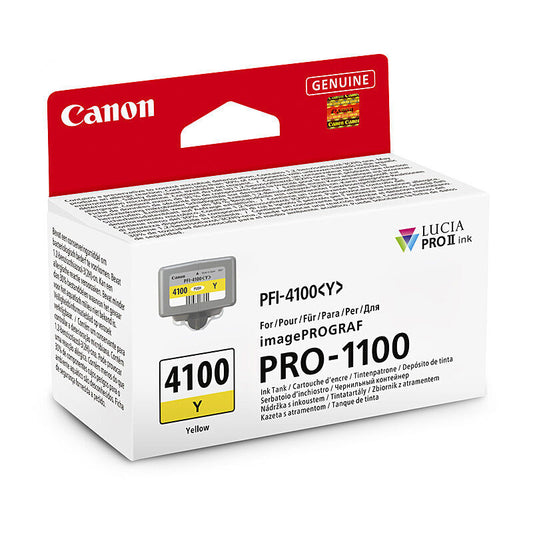 Canon PFI4100Y Yellow Genuine Toner Cartridge