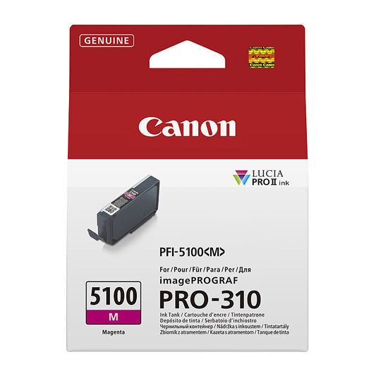 Canon PFI5100M Magenta Genuine Ink Cartridge