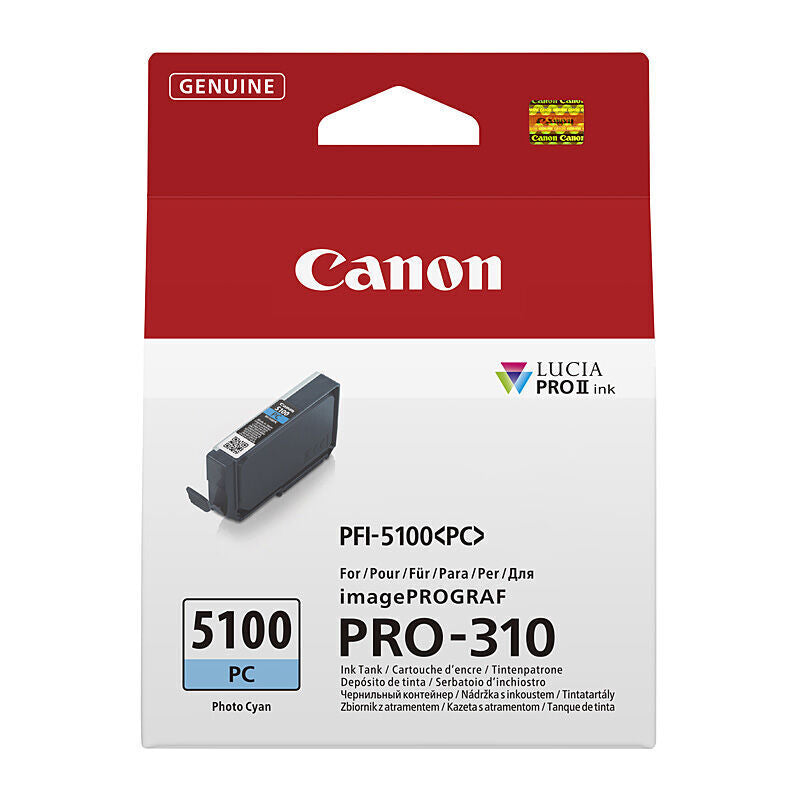 Canon PFI5100PC Cyan Genuine Toner Cartridge