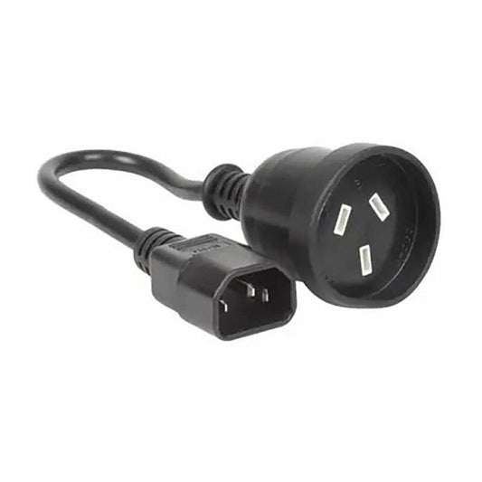 CyberPower 0.15m IEC C14 Plug to 3-Pin Socket Power Cable [IEC-3PINAUCABLEADAP]