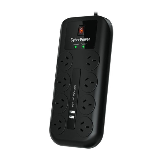 Cyberpower 8-Port Surge Protector [CPSURGE08ANZ-USB]