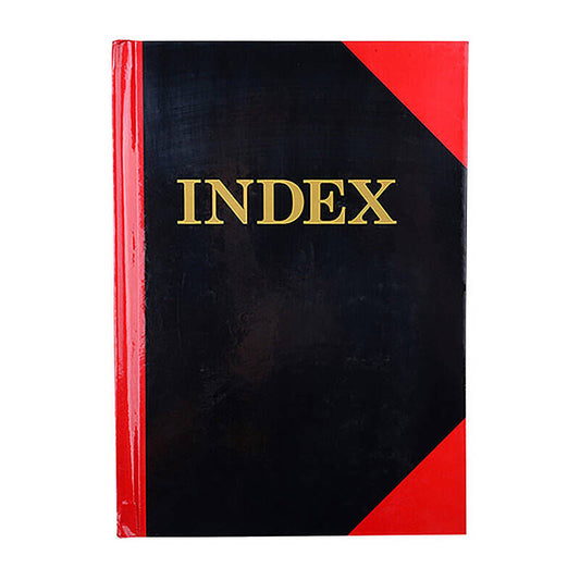 Cumberland Red & Black A5 100 Leaf Indexed