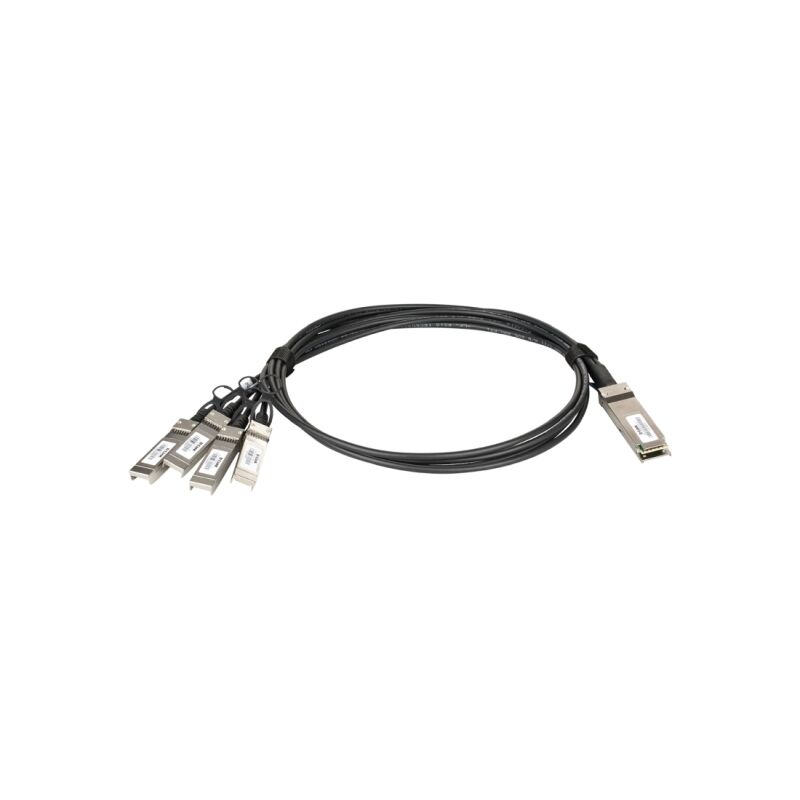 D-Link QSFP+ to 4x 10G SFP+ Direct Attach Cable (1m) [DEM-CB100QXS-4XS]