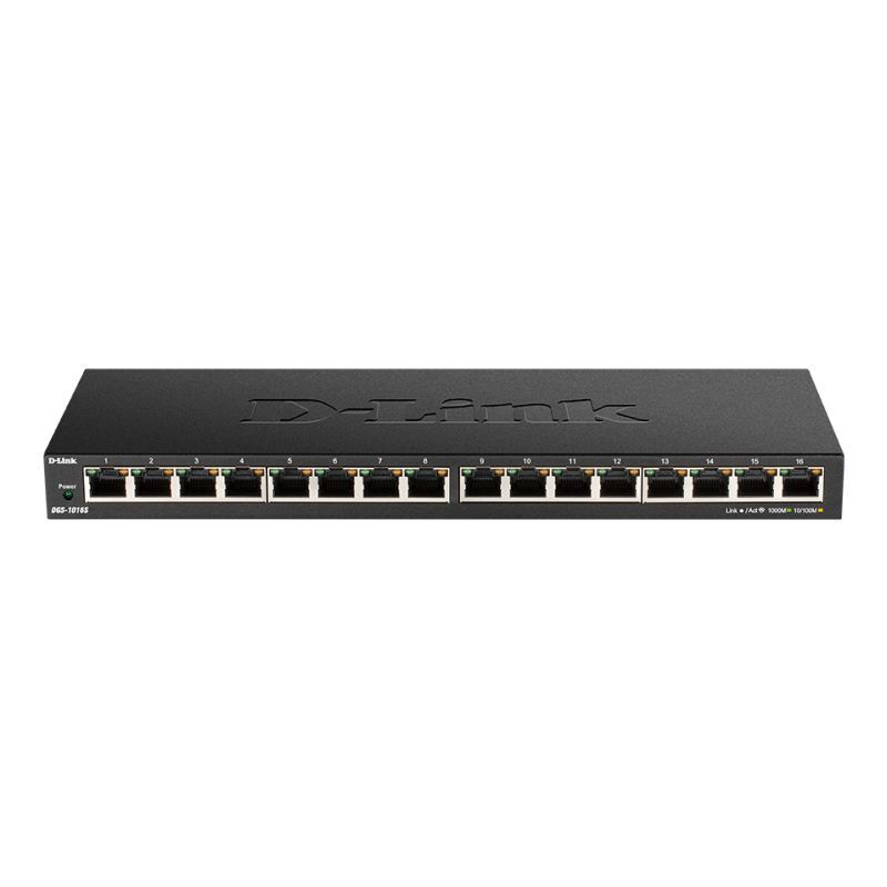 D-Link 16-Port Low Profile Gigabit Unmanaged Switch [DGS-1016S]