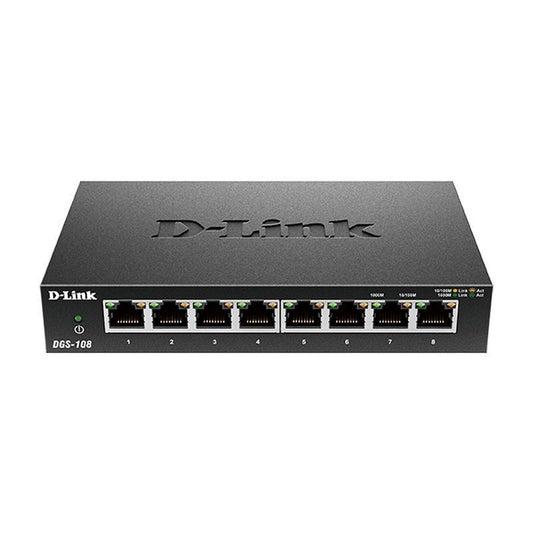 D-Link 8-Port Gigabit Desktop Switch [DGS-108]