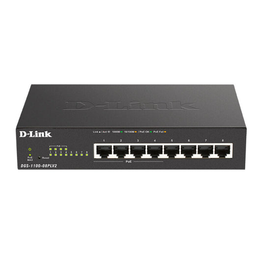 D-Link 8-Port Gigabit Smart Managed PoE Switch with 4 PoE ports [DGS-1100-08PLV2]