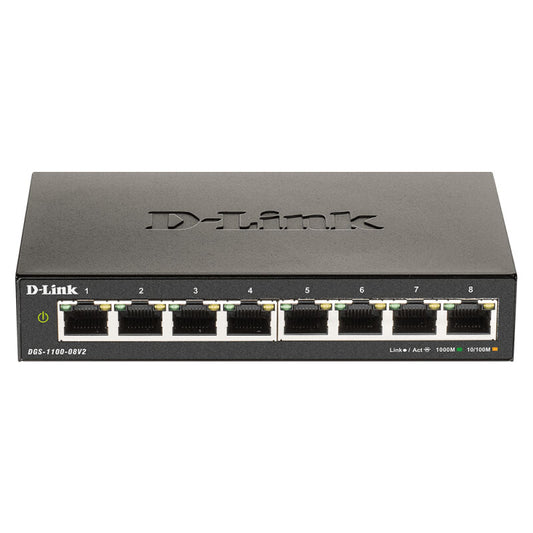 D-Link 8-Port Gigabit Smart Managed Switch [DGS-1100-08V2]