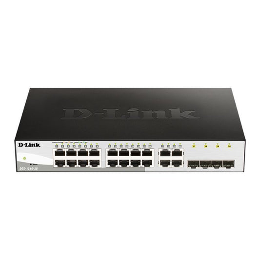 D-Link 20-Port Gigabit Smart Managed Switch with 20 RJ45 [DGS-1210-20]
