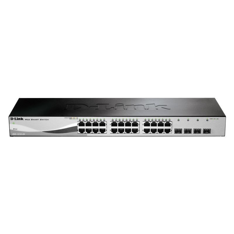 D-Link 28-Port Gigabit Smart Managed Switch with 28 RJ45 [DGS-1210-28]