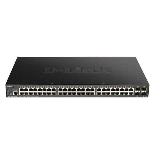 D-Link 52-Port Gigabit Smart Managed PoE Switch with 48 RJ45 and 4 SFP+ 10G Ports [DGS-1250-52XMP]