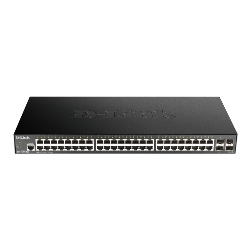 D-Link 52-Port Gigabit Smart Switch with 48 RJ45 and 4 SFP+ 10G Ports [DGS-1250-52X]