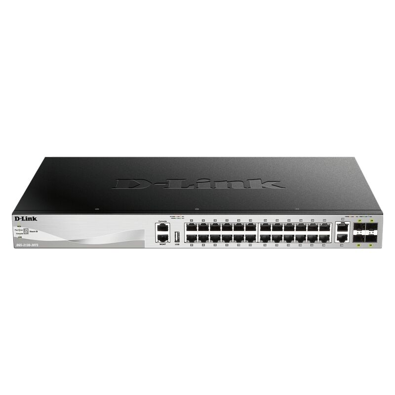 D-Link 30 port Stackable Gigabit Layer 3+ Switch with 6 ports [DGS-3130-30TS]