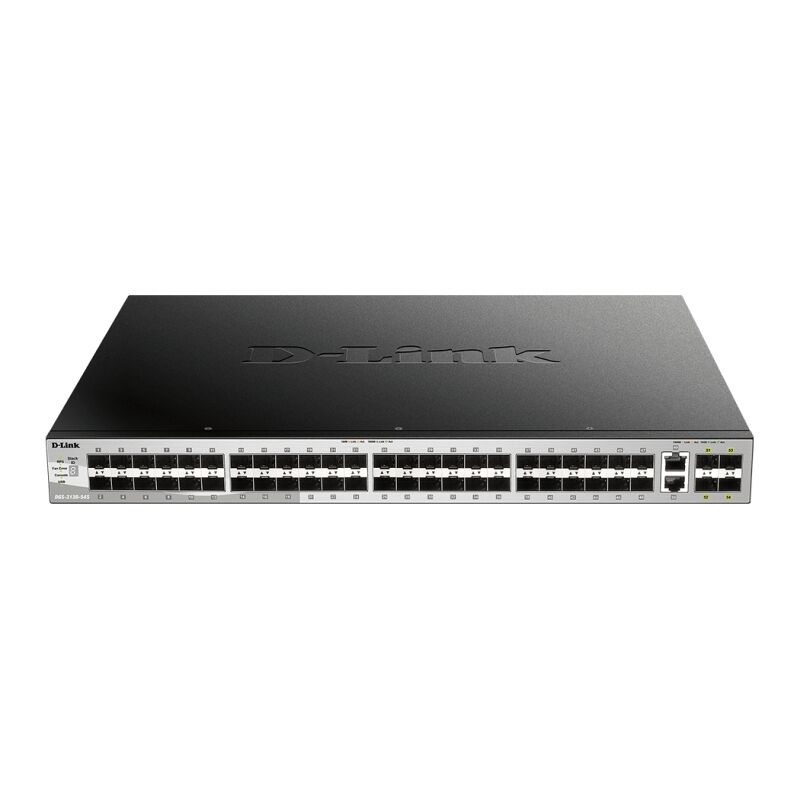 D-Link 54 port Stackable Gigabit SFP Layer 3+ Switch with 6 10GbE ports [DGS-3130-54S]