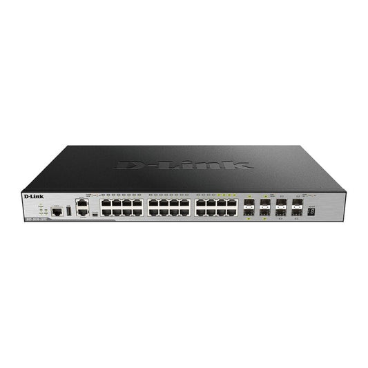 D-Link 28-Port Layer 3 Stackable Gigabit Switch with 4 10GbE Ports [DGS-3630-28TC]