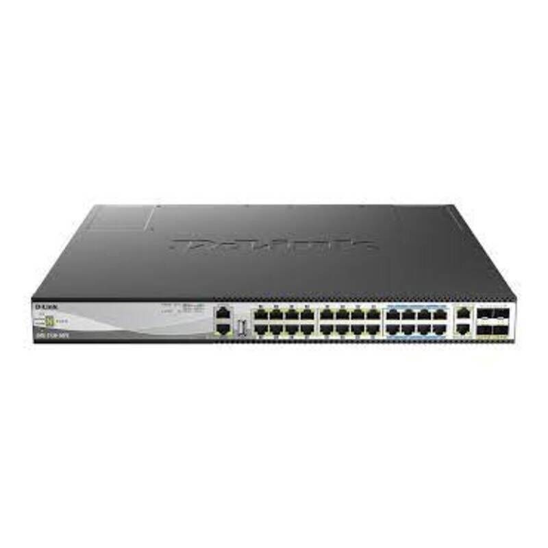D-LINK 30-Port Layer 3 Stackable Multi-Gigabit Managed PoE Switch [DMS-3130-30PS]
