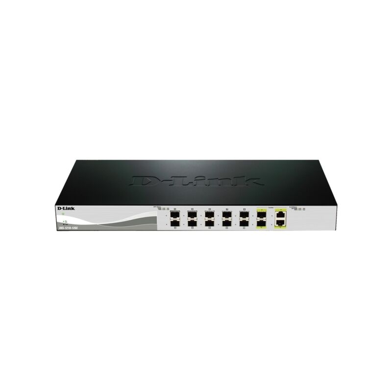 D-Link 12-Port 10 Gigabit Smart Managed Switch with 2 10GBase-T (Combo) ports [DXS-1210-12SC]