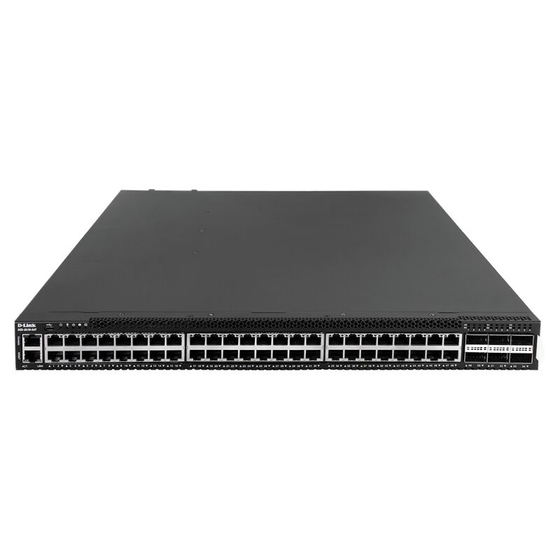 D-Link 54-Port 10-Gigabit Layer 3 Stackable Switch with 48 10GBASE-T & 6 QSFP+/QSFP28 Ports [DXS-361