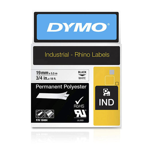 Dymo 18484 Black Genuine P-Touch Tape