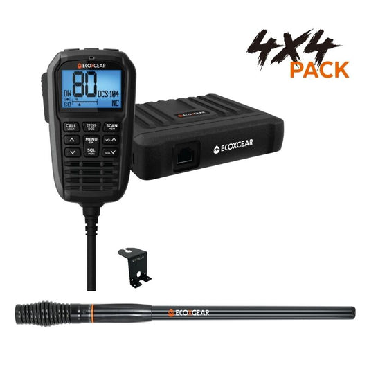EXG3000 5-Watt Compact Fixed Mount UHF Radio with Multi-Colour LCD Display Mic 4X4 PACK [EXG3000-4WD